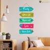 Family Quotes Decorative Wood Hangers for Living Room | Bedroom | Gifts | Art Pieces for Home Decor | Set of 5