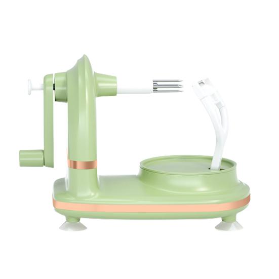 Изготовленный из прочного материала ABS+PC, этот овощечистка оснащен острыми лезвиями из нержавеющей стали, которые могут быстро тонко нарезать груши, не теряя при этом слишком много мякоти.