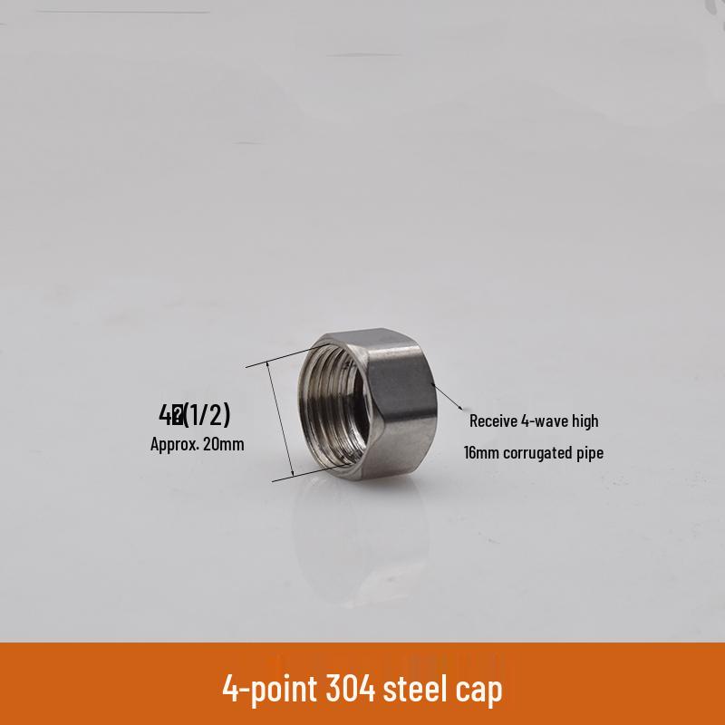 Фитинги для гофрированных труб из нержавеющей стали 304: Гайка-защелка, Стопорное кольцо, Шайба для горячей/холодной воды