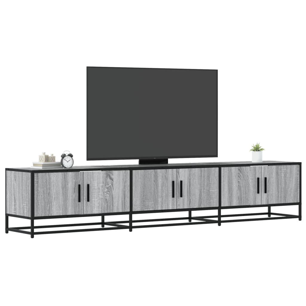 TV Stand in Grey Sonoma 210 x 35 x 41 cm Particleboard