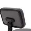 Salon Stool, Height-Adjustable, Ergonomic, 360 degrees Swivel, 5 Casters, Synthetic Cover, Gray