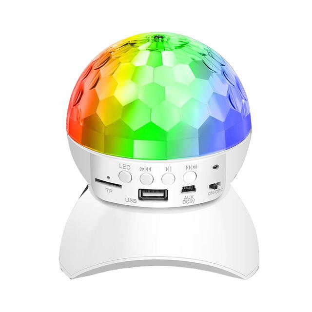 Светодиодный светильник Bluetooth-динамик Беспроводной диско-шар огни USB Перезаряжаемая музыка Ночные огни Громкоговоритель для КТВ Вечеринка Свадьба