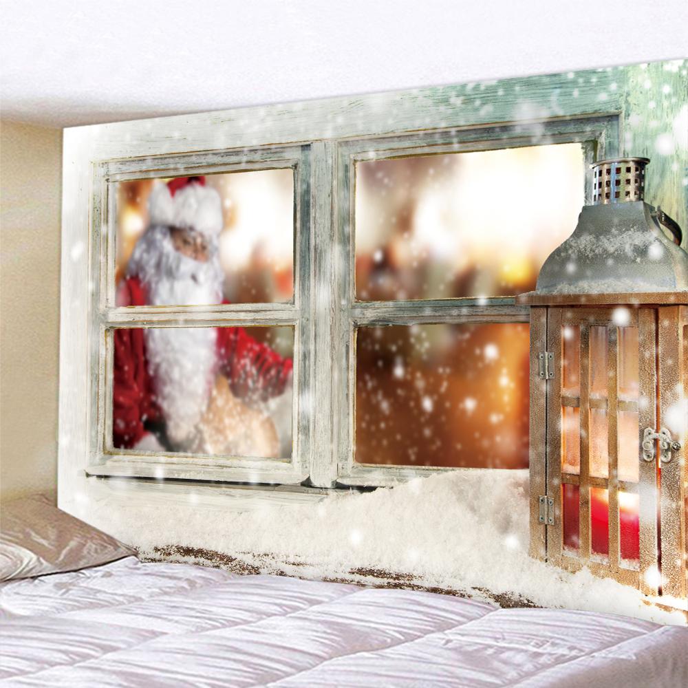 Домашний декор, Рождественский гобелен на окно, декор в стиле хиппи в стиле бохо, настенный декор для спальни, фон, ткань, Tapiz navideño