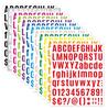 1/12 Sheets Alphabet Sticker 81/972 Letter Stickers, Self-Adhesive Sticker Letters for DIY Mailbox House Numbers/Labels/Store Sign/Scrapbooking Crafts
