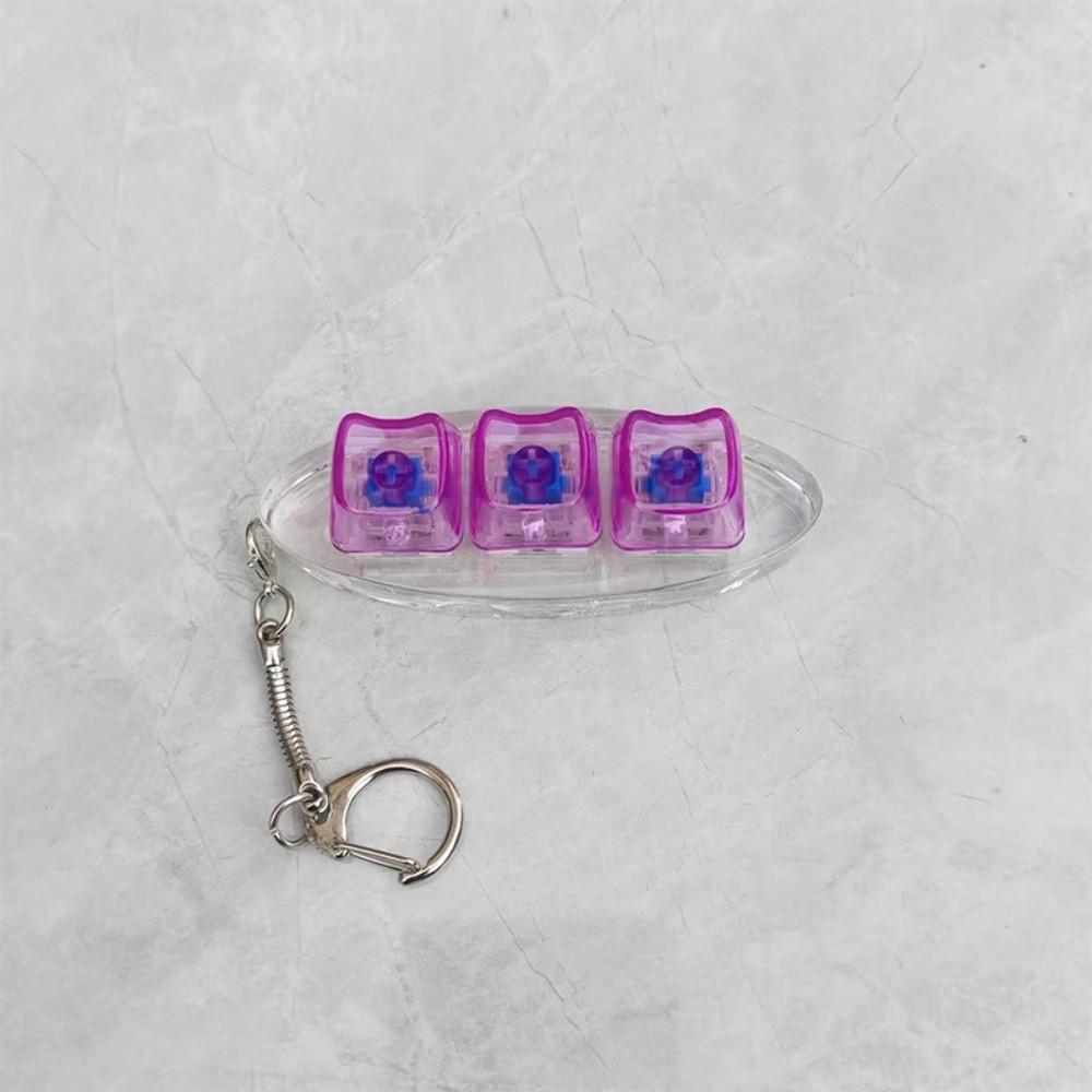 Снятие стресса Кейкап Игрушка-щипалка 3 клавиши Кнопка Кликер Игрушка Новый Кнопочный Кейкап