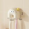 Wall Mounted Toothbrush Holder Self Adhesive Dustproof Toothbrush Organizer Multifunction Toothbrush Head Protective Cover