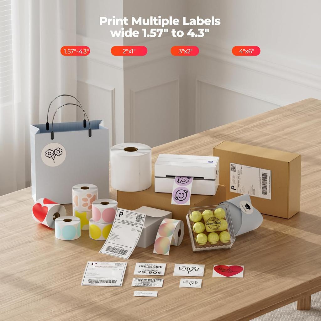 Y813 Printer Machine Label Sticker Printing Machine 4x6 Bluetooths Thermal US Europe Express Shipping Label Printer