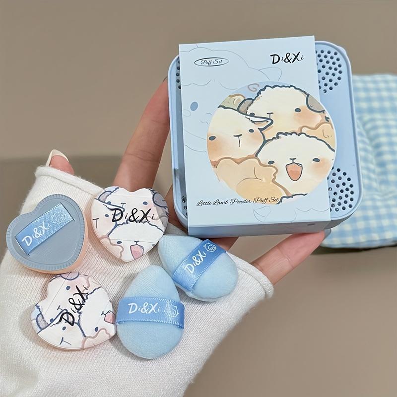 1 набор Puff Kit "Барашек Баа", Пуховка-капля для румян, хайлайтера, консилера, многоцелевая пуховка для большого пальца, специальный влажный и сухой инструмент для макияжа Air Cushion, Beauty Blender Puff