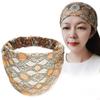 Hair Hoop Mesh Flower Headband Non Slip Wide Side Head Wrap Fashion Lace Hairbands  Party