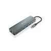 Hub usb - aisens - asuc-5p011-gr - 5 ports - gris métallisé - compact - design moderne