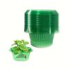 5/10 шт. Зеленые прозрачные круглые защитные колпаки для улиток и слизней - Многоразовые пластиковые протекторы для растений от слизней и улиток