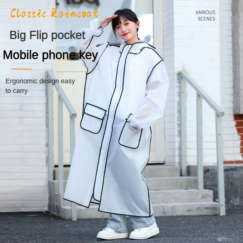 Новые плащи для мужчин и женщин, утолщенные от дождя, длинные, для взрослых, для езды на велосипеде, для пеших прогулок, для электромобилей, дождевик-пончо