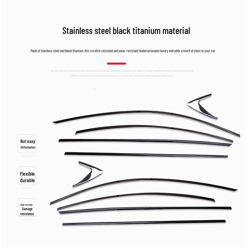 Black Titanium Window Trim for Mazda Atenza 2014-2021