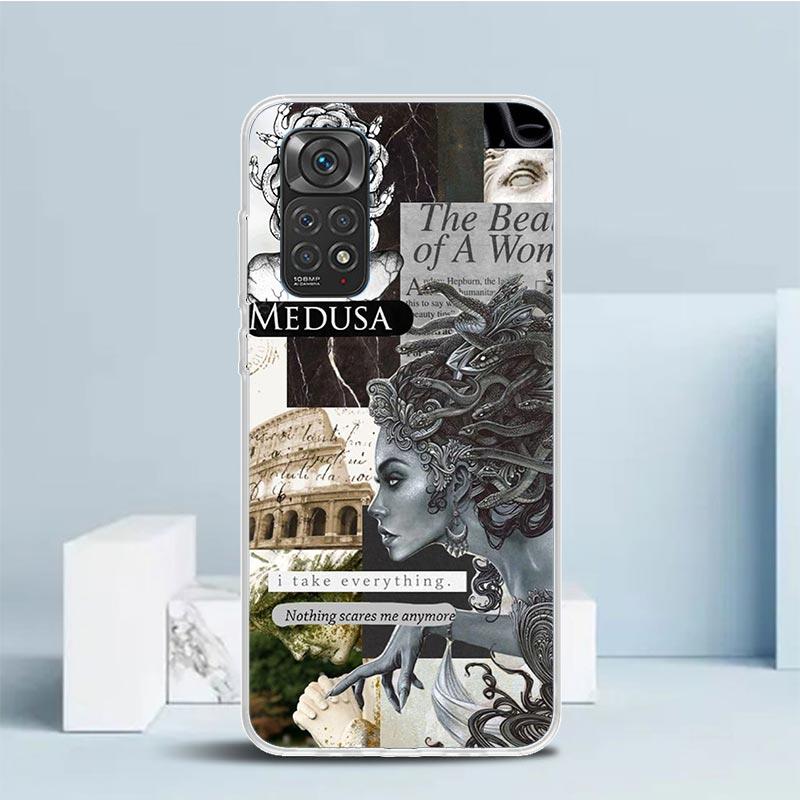 Medusa Greek Mythology Phone Case For Xiaomi Redmi Note 15 14 14S 13 12S 12 Pro Plus 11S 11 11T 11E 10S 10 + Soft TPU Back Cover