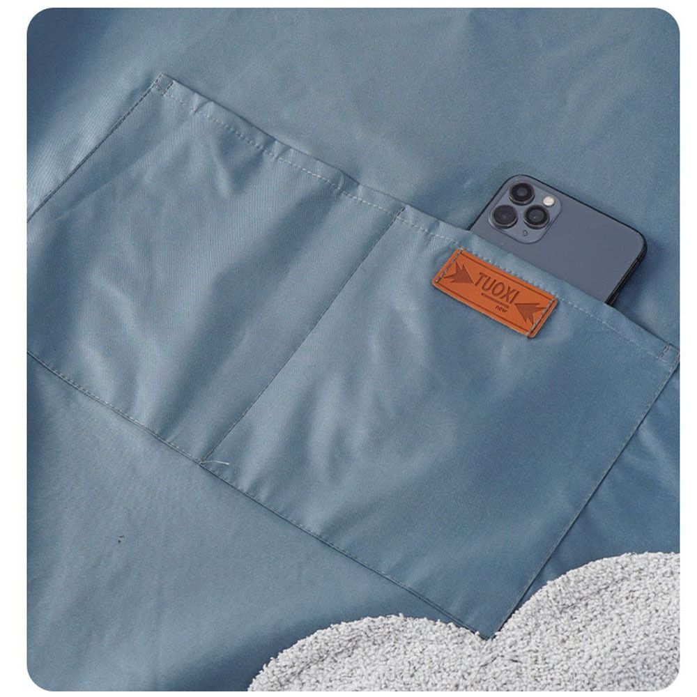 Functional Solid Color Kitchen Cooking Apron Long Sleeve Multiple Pockets Household Apron Waterproof Baking Overalls Restaurant