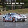 1/24 Scale 911 GT3 RSR Sports Diecast Car Model Toy, Pull Back Toy Vehicle with Sound and Light for Kids Toddler Boys Girls Gift Collection