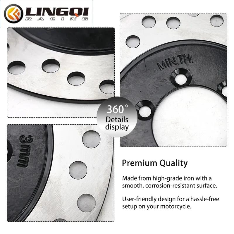 LINGQI RACING 160mm Rotor Plate Disc Brake Pad Left Right Brakes System For 150cc 200cc ATV Scooter Quad Go Kart Buggy UTV
