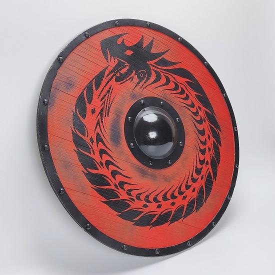 Викинг Косплей Деревянный Щит Средневековый Костюм Щит Викинга Готовый к битве Щит Викинга Рагнар Щит Викинга Круглый Щит Викинг Косплей Подарок