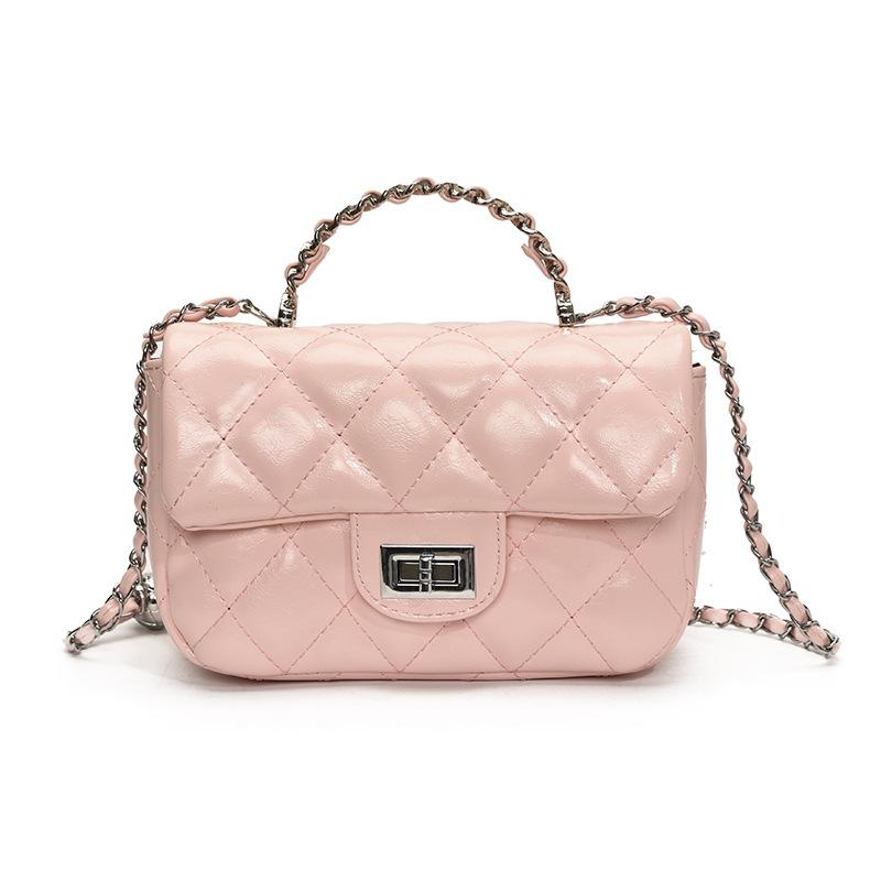 Корейская версия трендовой моды горячая распродажа Xiaoxiangfeng высокое чувство портативная маленькая квадратная сумка универсальный темперамент бриллиантовая цепочка сумка через плечо