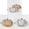 Fashion Clutch Bag With Water Drip Embellishments For Evening Parties And Formal Events