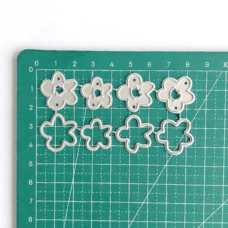 Вырубки для цветов из углеродистой стали, шаблоны для тиснения металла, декоративная бумага для тиснения, вырубки для изготовления открыток