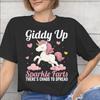 Giddy Up Sparkle Farts Theres Chaos To Spread Tee Shirt for Unisex Unisex Printed T Shirts Cotton Clothes