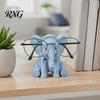 Living Room Ornament Elephant Shape Glasses Frame, 3D Printed Hand Carved Unique Table Holder, Decorative for Home Office Desk Intricately Decor