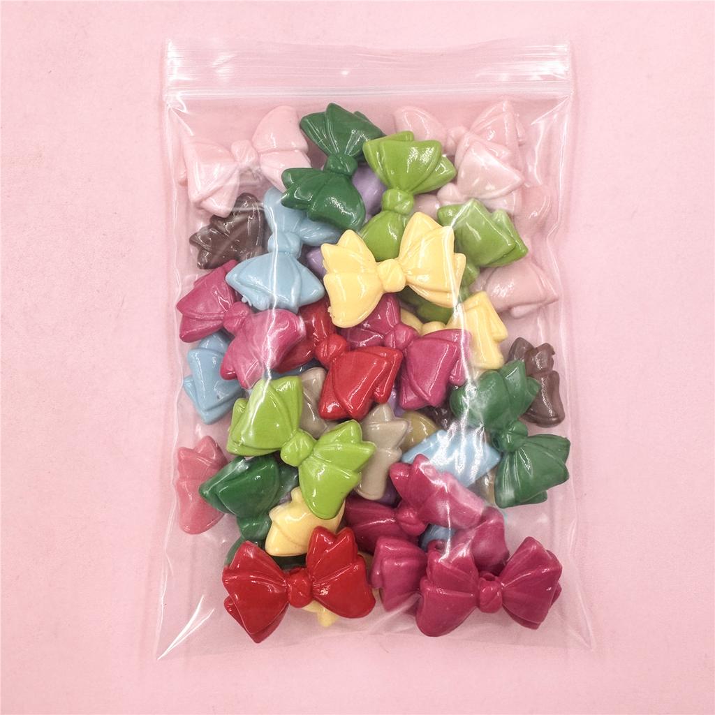 Высококачественные свободные бусины, материал ручной работы, мода для изготовления браслетов, акрил 19,2*29,2 мм, 30 шт., ювелирные аксессуары своими руками, бантик