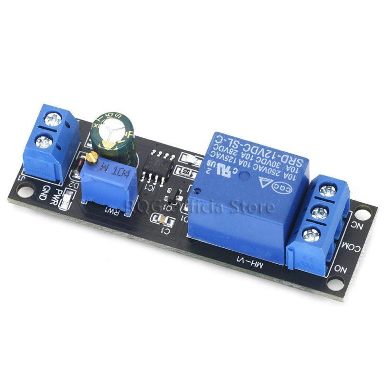NE555 12V Delay Module: Conductive Relay Switch for 1-10 Second Monostable Delays in Cars