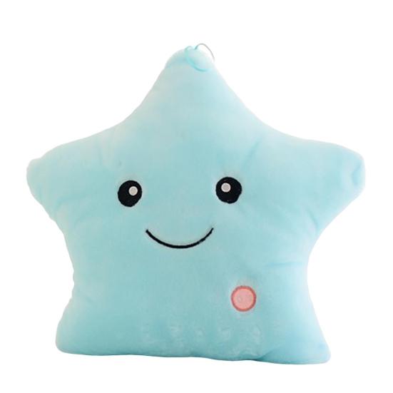 Twinkle Star Pillow Stuffed Star LED Light Up Cushion Glowing Star Throw Pillow Night Light Kids Sensory Plush Toy for Children