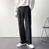 Men's Trendy Straight-Leg Harajuku Solid Color Winter Trousers 2023 - Youthful, Stylish, and Simple.
