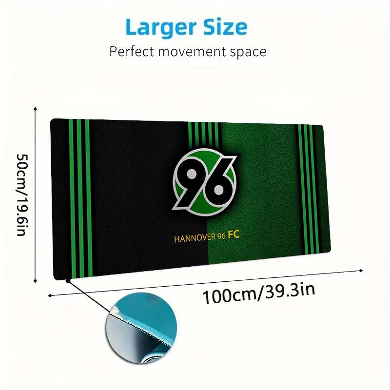Hannover 96 Large Size Mouse Pad Large Gaming Table Cushion Non-slip Laptop Tablet Big Mousepad XXL Mat Mini PC Playmat With Lock edge
