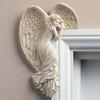 Angel Wings Resin Craft Door Frame Ornament Angel Winged Goddess Pendant Indoor/Outdoor Garden Door Decoration Home Gifts Left Right Wings
