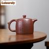 330 мл чайники из фиолетовой глины Исин, ручная работа, резной горшок с изображением колодца дракона, чайник из необработанной руды, фиолетовый глиняный чайник с фильтром, чайный набор «Цзыша», подарок