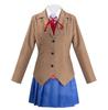 Аниме Клуб Романтики Monika Косплей Костюмы Sayori Yuri Natsuki Хэллоуин Костюмы для Женщин Платье Vestido Одежда