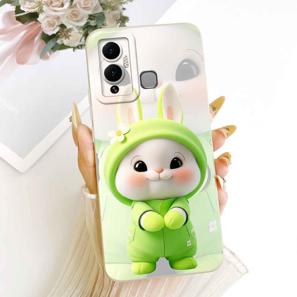 Casing For Infinix Hot 12 Play Cover X6816C X6816 Silicone Cat Dragon Pattern Case For Infinix Hot12 Hot 12 Play Shell Covers