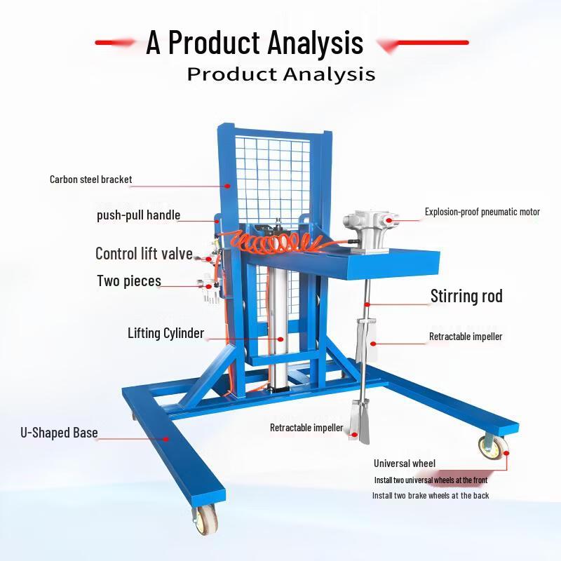 Industrial Air Powered Paint Mixer