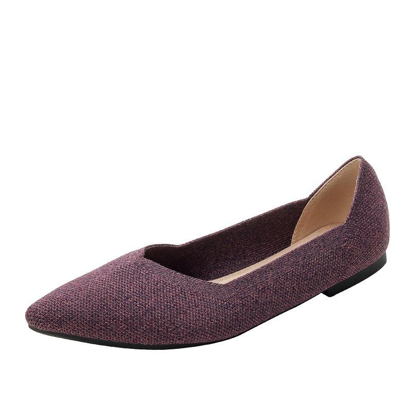 Strength Super Soft Comfortable Flat Bottom Pointed Princess Shoes Flying Weaving Women's Shoes Weaving Women's Shoes
