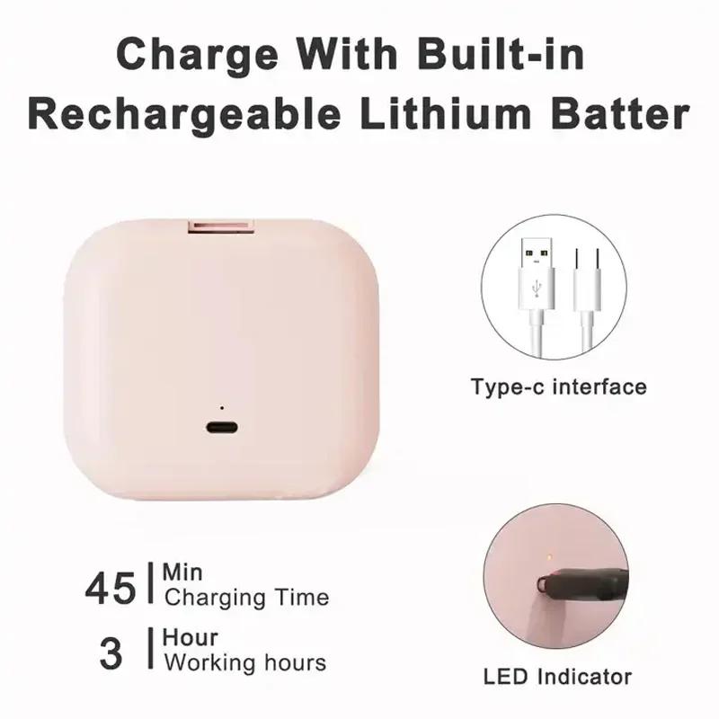 Компактное маленькое мини дорожное складное косметическое зеркало для макияжа с подсветкой, портативное ручное карманное светодиодное зеркало для макияжа с 2-кратным увеличением