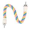 Bird Cotton Rope Perch Colorful Bendable Safe Climbing Parrot Rope Toy for Cockatiels Lovebirds