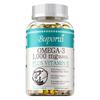 Omega-3 Deep Sea Fish Oil Softgels, containing natural Vitamin E, EPA, DHA, 1000mg, antioxidant, and immune-boosting.