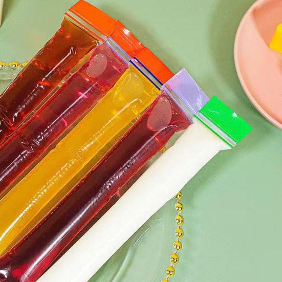 50/100 шт. Одноразовые пакеты для эскимо, не содержащие БФА, морозильные тубы с застежкой-молнией и воронкой, герметичные, форма для эскимо для самостоятельного изготовления, для фруктового льда, йогурта, сока, смузи