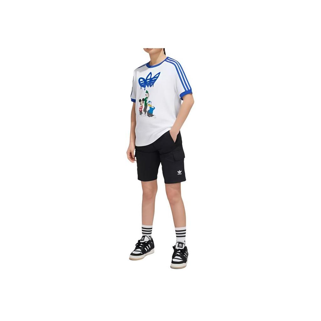 adidas Оригинальные удобные мягкие легкие дышащие повседневные детские брюки Детские брюки Черные IW3501