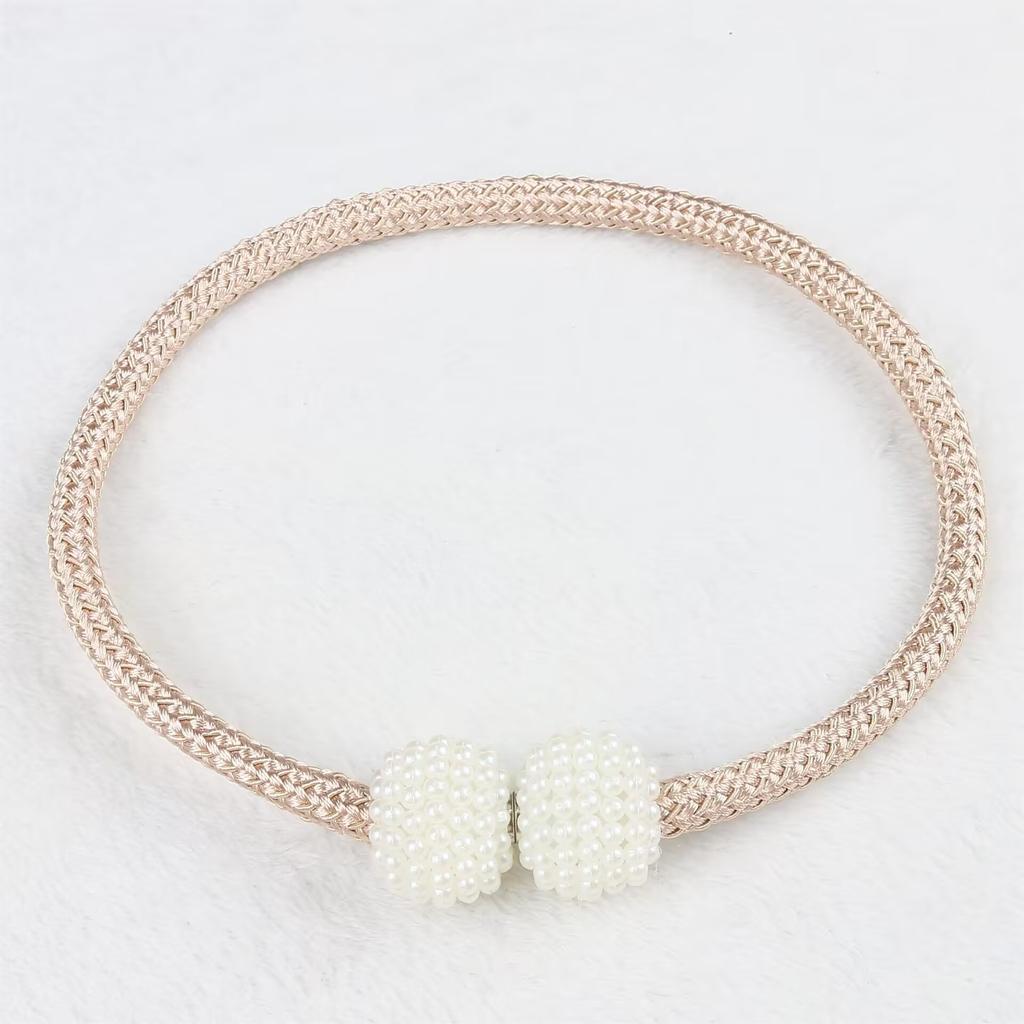 1 шт.-2 шт. Новая пряжка для штор, ремешок для штор, дизайн с жемчужной пряжкой, установка без сверления, завязка для штор