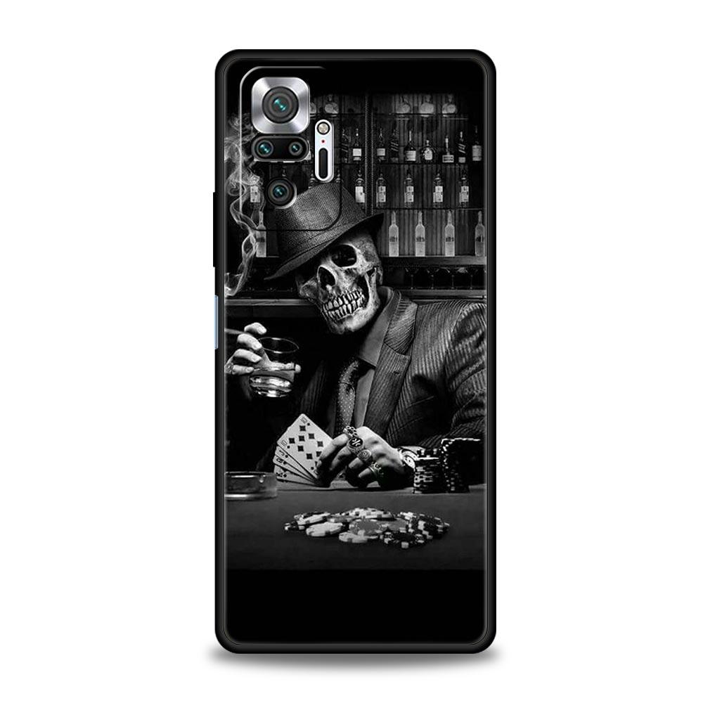 Grim Reaper Skull Skeleton Phone Case For Xiaomi Redmi Note 14 13 5G 10 11 12 Pro Plus 4G 14C 13C 12C 10C Black Cover