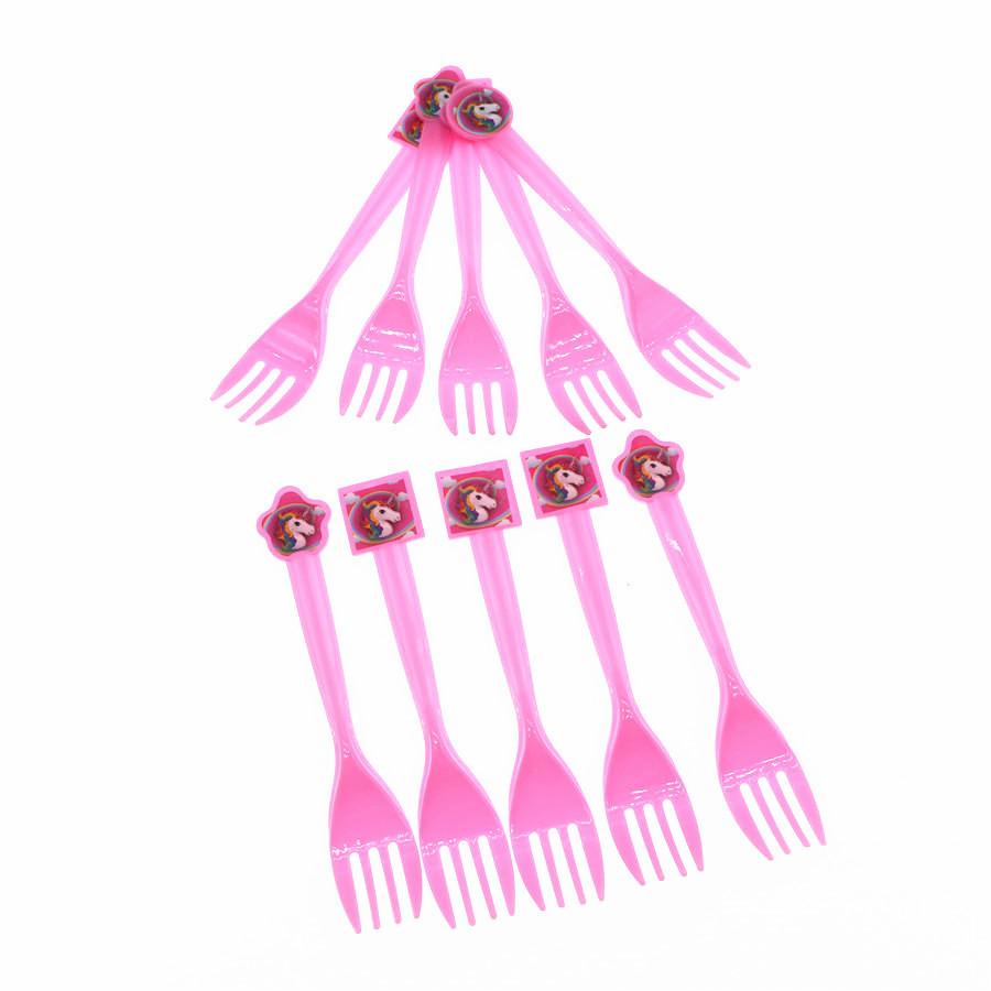 Волшебный Единорог Детские Товары для Дня Рождения с Красочными Тарелками, Стаканами и Баннерами