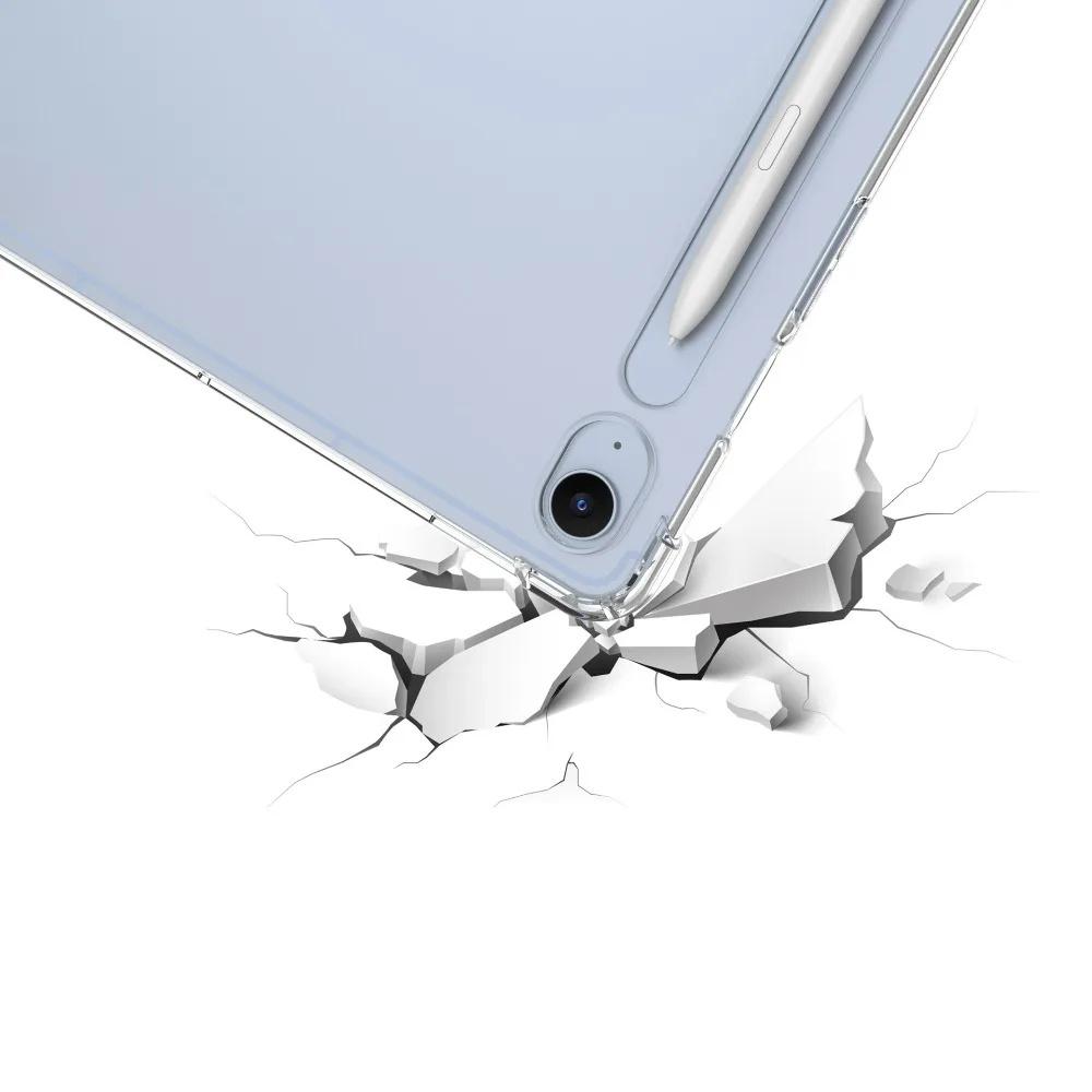 Чехол для Samsung Galaxy Tab S10 FE+ Plus, Силиконовый, Прозрачный