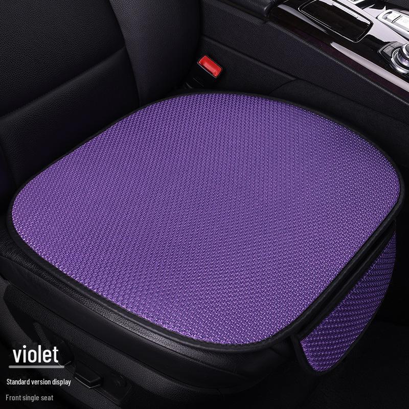 Комплект подушек для автомобильного сиденья из дышащего ледяного шелка для любого сезона, цельная конструкция с функциями вентиляции и комфорта.
