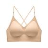 Liquid foundation beautiful back seamless jelly expansion underwear women's clothing impervious suspenders special thin shoulder strap bra summer