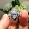 New New Fashion Engagement Rings for Women Full Brilliant Cubic Zirconia Romantic Proposal Ring Love Gifts Trend Jewelry